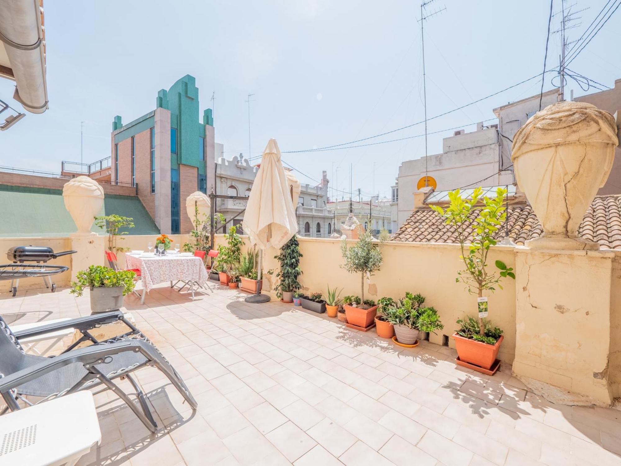 Ferienwohnung Atico De Lujo Plaza Ayuntamiento Valencia Exterior foto