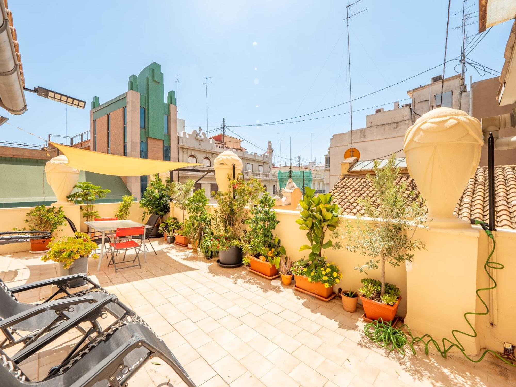 Ferienwohnung Atico De Lujo Plaza Ayuntamiento Valencia Exterior foto